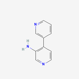 molecular formula C10H9N3 B12311701 4-(Pyridin-3-yl)pyridin-3-amine 