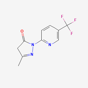 3-methyl-1-[5-(trifluoromethyl)pyridin-2-yl]-4,5-dihydro-1H-pyrazol-5-one