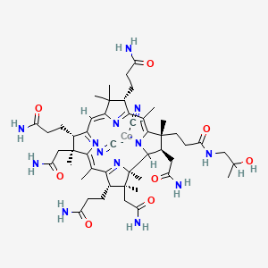 molecular formula C50H72CoN13O8-3 B1231174 Etiocobalamina CAS No. 27792-36-5