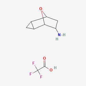 rac-(1R,2S,4R,5R,6S)-8-oxatricyclo[3.2.1.0,2,4]octan-6-amine, trifluoroacetic acid