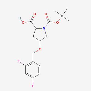 (4R)-1-Boc-4-(2,4-difluorobenzyloxy)-L-proline