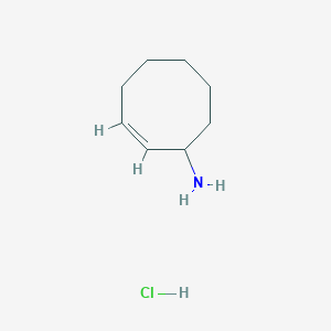 molecular formula C8H16ClN B12311752 Cyclooct-2-en-1-amine hydrochloride 