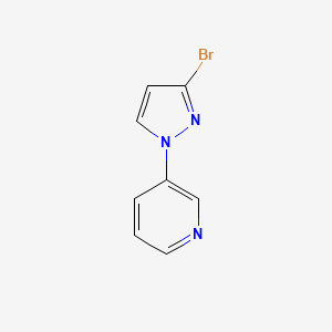 molecular formula C8H6BrN3 B12311781 3-(3-bromo-1H-pyrazol-1-yl)pyridine CAS No. 1374320-72-5