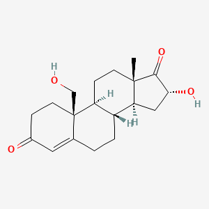 molecular formula C19H26O4 B1231179 16,19-Dihydroxy-4-androsten-3,17-dione CAS No. 60385-81-1