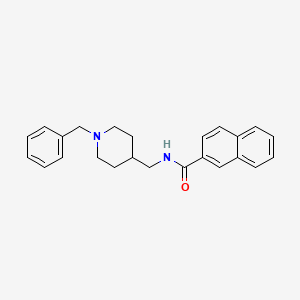 N-[(1-benzylpiperidin-4-yl)methyl]naphthalene-2-carboxamide