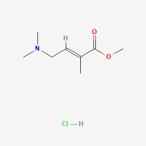 molecular formula C8H16ClNO2 B12311810 methyl (E)-4-(dimethylamino)-2-methylbut-2-enoate;hydrochloride 