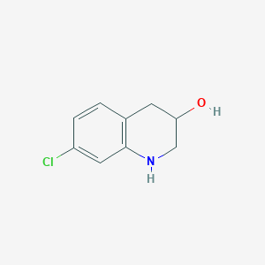 molecular formula C9H10ClNO B12311837 7-Chloro-1,2,3,4-tetrahydroquinolin-3-ol 