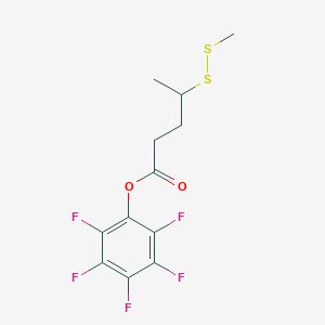 molecular formula C12H11F5O2S2 B12311852 Perfluorophenyl 4-(methyldisulfanyl)pentanoate 