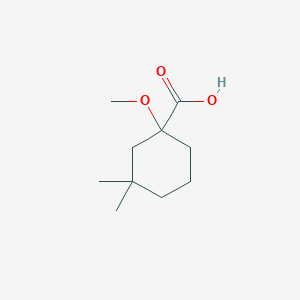 1-Methoxy-3,3-dimethylcyclohexane-1-carboxylic acid