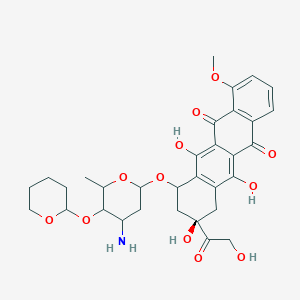 molecular formula C32H37NO12 B1231187 Theprubicin-HCl 