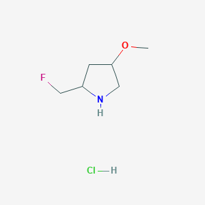 2-(Fluoromethyl)-4-methoxypyrrolidine hydrochloride