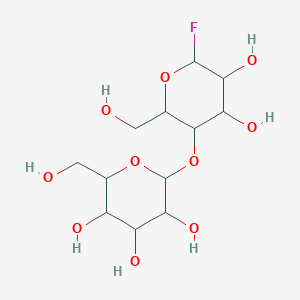 molecular formula C12H21FO10 B12312031 2-[6-Fluoro-4,5-dihydroxy-2-(hydroxymethyl)oxan-3-yl]oxy-6-(hydroxymethyl)oxane-3,4,5-triol 