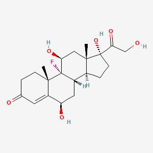 molecular formula C21H29FO6 B12312034 6-Hydroxyfludrocortisone 