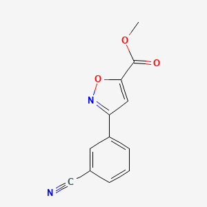 Methyl 3-(3-cyanophenyl)-1,2-oxazole-5-carboxylate