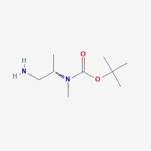 molecular formula C9H20N2O2 B12312082 tert-butylN-[(2S)-1-aminopropan-2-yl]-N-methylcarbamate CAS No. 1268520-78-0