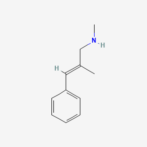 Methyl(2-methyl-3-phenylprop-2-en-1-yl)amine, trans