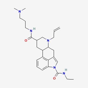 molecular formula C26H37N5O2 B12312127 N8-Desethylcarbamoyl-N1-ethylcarbamoylCabergoline 