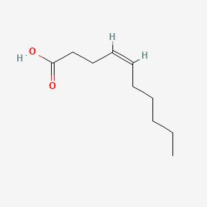 molecular formula C10H18O2 B1231214 (Z)-4-Decenoic acid CAS No. 505-90-8