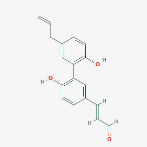 molecular formula C18H16O3 B1231216 兰大素 CAS No. 92829-72-6