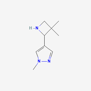 4-(3,3-dimethylazetidin-2-yl)-1-methyl-1H-pyrazole