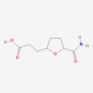 3-(5-Carbamoyloxolan-2-yl)propanoic acid