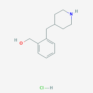 [2-(Piperidin-4-ylmethyl)phenyl]methanol hydrochloride