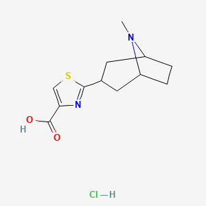 2-{8-Methyl-8-azabicyclo[3.2.1]octan-3-yl}-1,3-thiazole-4-carboxylic acid hydrochloride