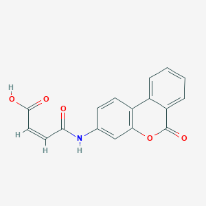 N-(6-Oxo-6H-dibenzo[b,d]pyran-3-yl)maleamic acid