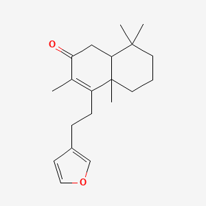 4-[2-(furan-3-yl)ethyl]-3,4a,8,8-tetramethyl-5,6,7,8a-tetrahydro-1H-naphthalen-2-one