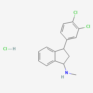 3-(3,4-Dichlorophenyl)-2,3-dihydro-N-methyl-1H-inden-1-amine hydrochloride