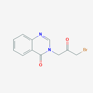 molecular formula C11H9BrN2O2 B12312280 3-(3-bromo-2-oxopropyl)quinazolin-4(3H)-one hydrobromide 