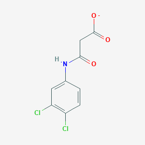 molecular formula C9H6Cl2NO3- B1231229 N-(3,4-二氯苯基)丙二酸酯 