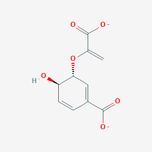 molecular formula C10H8O6-2 B1231230 莽草酸(2-) 