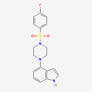 4-[4-(4-Fluorobenzenesulfonyl)piperazin-1-YL]-1H-indole