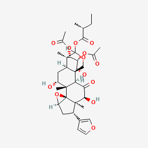 molecular formula C35H46O13 B1231234 三叶木素 A 