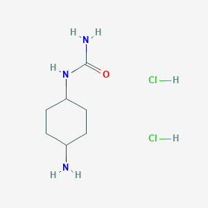 molecular formula C7H17Cl2N3O B12312368 (4-Aminocyclohexyl)urea dihydrochloride 