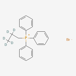 molecular formula C21H22BrP B12312385 n-Propyltriphenylphosphonium-d5 Bromide 