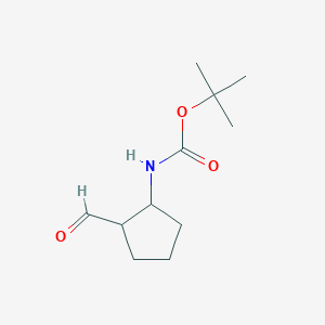 rac-tert-butyl N-[(1R,2S)-2-formylcyclopentyl]carbamate, cis