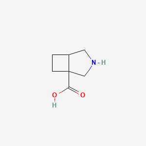 molecular formula C7H11NO2 B12312450 3-Azabicyclo[3.2.0]heptane-1-carboxylic acid 