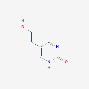 molecular formula C6H8N2O2 B12312456 5-(2-Hydroxyethyl)pyrimidin-2-ol 