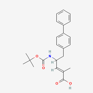 5-([1,1'-Biphenyl]-4-yl)-4-((tert-butoxycarbonyl)amino)-2-methylpent-2-enoic acid