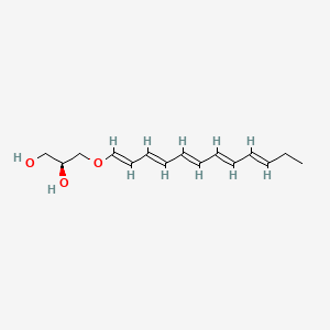 molecular formula C15H22O3 B1231252 Fecapentaene-12 CAS No. 91423-46-0