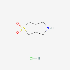 rac-(3aR,6aS)-3a-methyl-hexahydro-1H-2lambda6-thieno[3,4-c]pyrrole-2,2-dione hydrochloride, cis