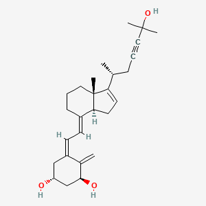 molecular formula C27H38O3 B1231254 1,25-二羟基-16-烯-23-炔-维生素 D3 CAS No. 118694-43-2