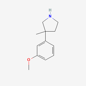 3-(3-Methoxyphenyl)-3-methylpyrrolidine