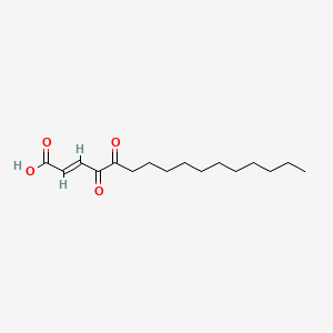 molecular formula C16H26O4 B1231255 鬼臼酸 CAS No. 135863-69-3