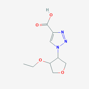 rac-1-[(3R,4S)-4-ethoxyoxolan-3-yl]-1H-1,2,3-triazole-4-carboxylic acid, trans