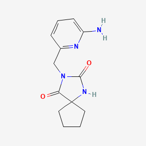 3-[(6-Aminopyridin-2-yl)methyl]-1,3-diazaspiro[4.4]nonane-2,4-dione