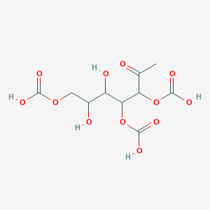 3,4,7-Tris(carboxyoxy)-5,6-dihydroxyheptan-2-one