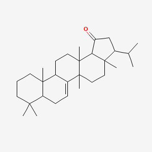 3a,5a,8,8,11a,13a-hexamethyl-3-propan-2-yl-3,4,5,7,7a,9,10,11,11b,12,13,13b-dodecahydro-2H-cyclopenta[a]chrysen-1-one